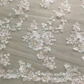 Luxury Beaded Handwork Flower Bridal Fabric